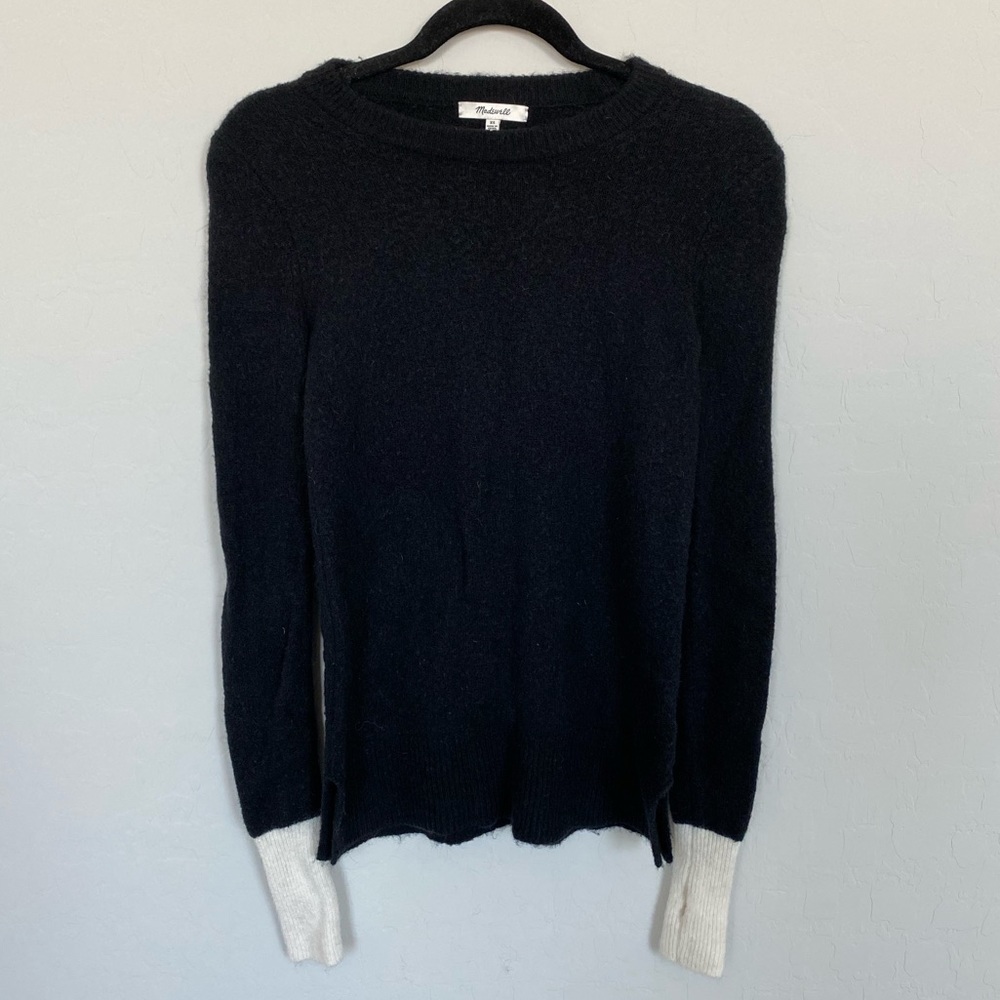 💙Madewell Black and White Wool Sweater💙